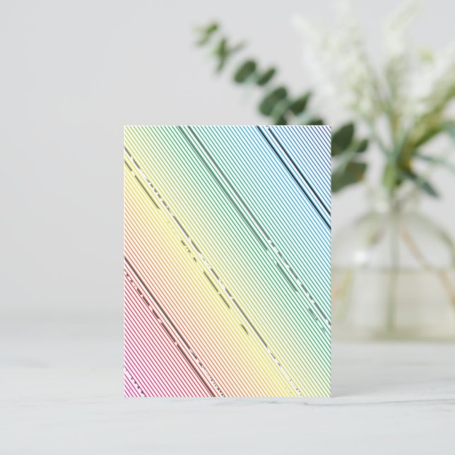 Diagonal rand-bakgrund 10 helg vykort (Stående Fram)