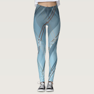 Diagonal rand bakgrund 4 leggings