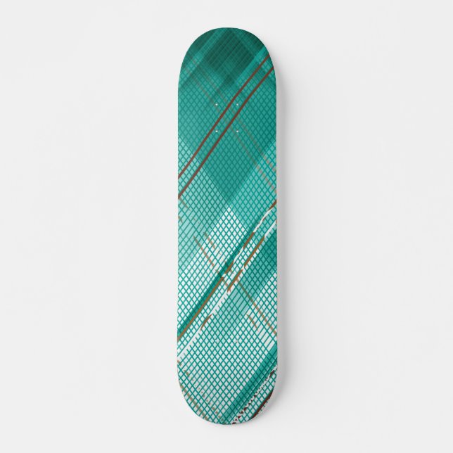Diagonal rand-bakgrund 6 mini skateboard bräda 18,5 cm (Framsida)
