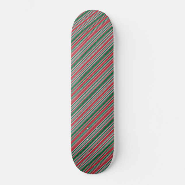 Diagonal rand-bakgrund mini skateboard bräda 18,5 cm (Framsida)