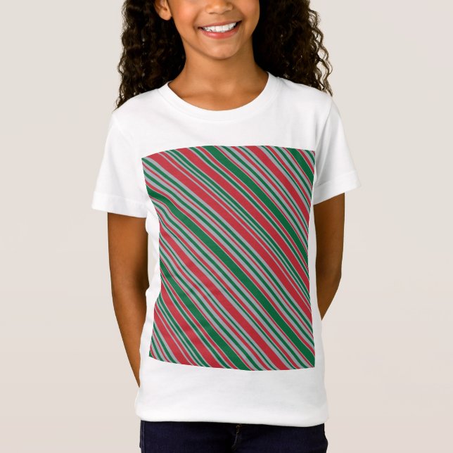 Diagonal rand-bakgrund t shirt (Framsida)