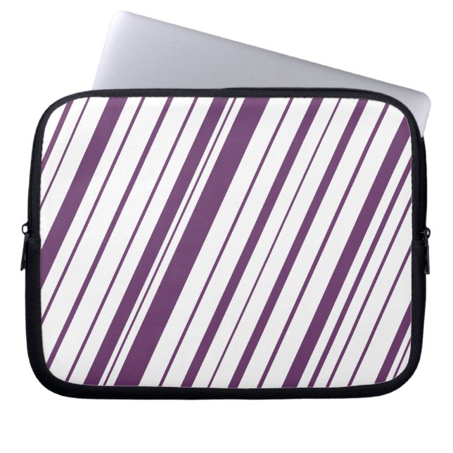 Diagonal Rand ~Lavender Laptop Sleeve (Framsidan)