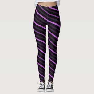 Diagonal Rand - Lila Leggings