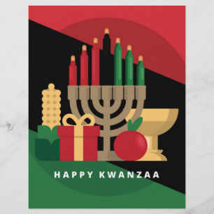 diagonal rand Lycklig Kwanzaa
