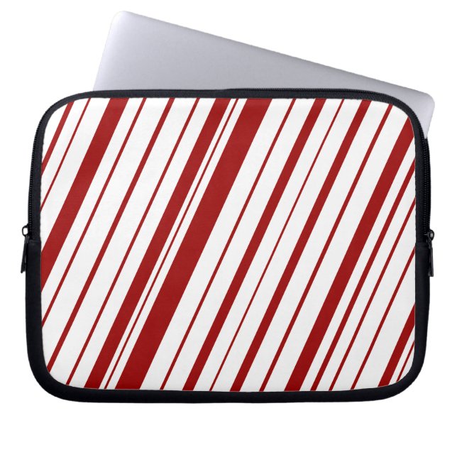 Diagonal Rand ~ Maroon Laptop Sleeve (Framsidan)