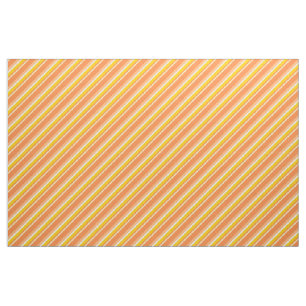 Diagonal Rand Orange Tyg
