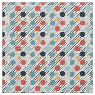 Diagonal Rand Polka dots skiss Tyg