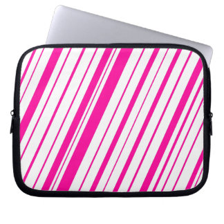 Diagonal Rand ~ Shock rosa Laptop Sleeve