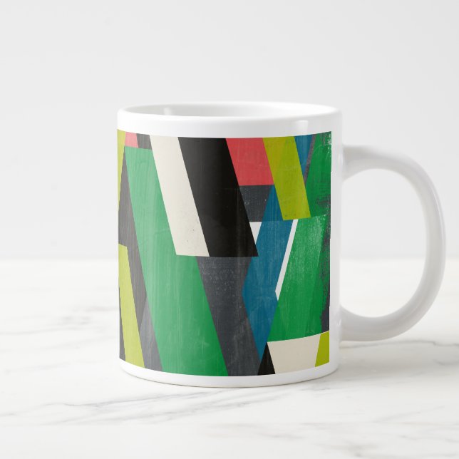 Diagonal Slipstream Mönster Jumbo Mugg (Höger)