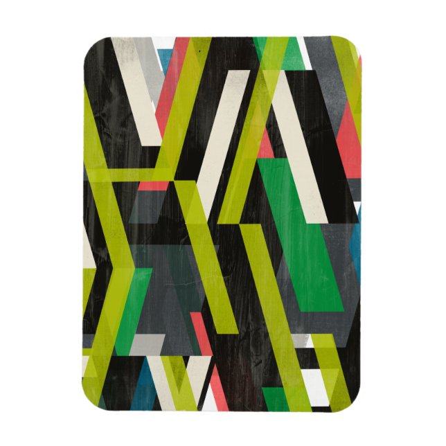 Diagonal Slipstream Mönster Magnet (Vertikal)