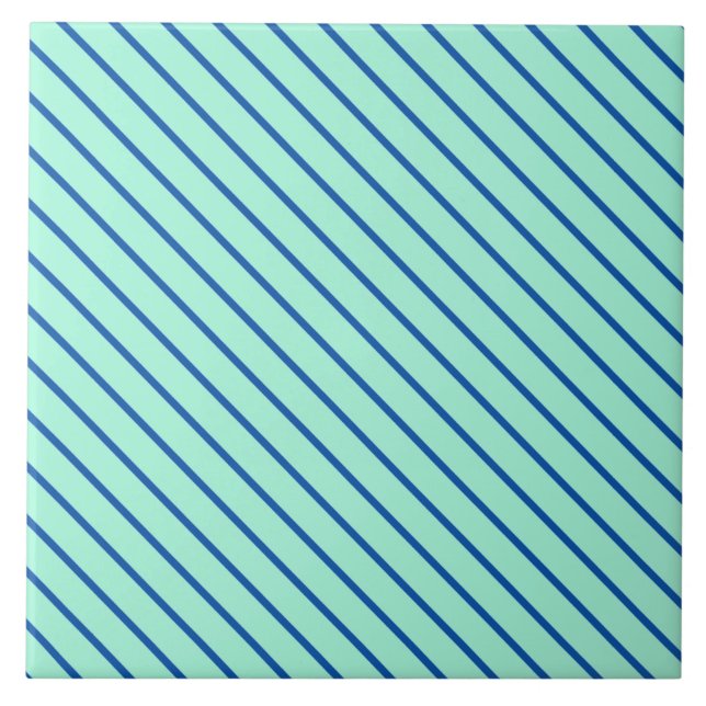 Diagonal streck - akvarier och flotta kakelplatta (Framsidan)