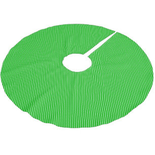 Diagonal streck - emerald grönt och vit julgransmatta borstad polyester