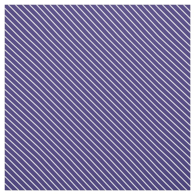Diagonal streck - marinblått och vitt tyg (Provkarta)