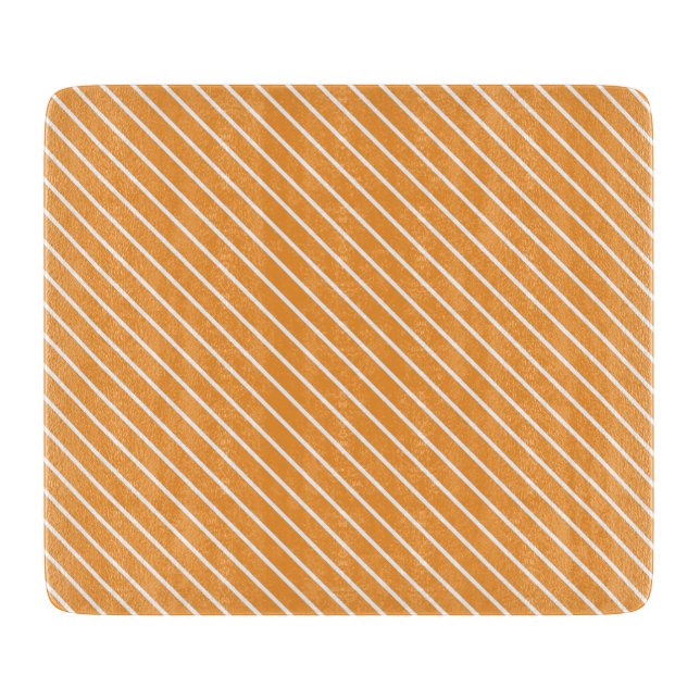 Diagonal streck - orange och vitt (Framsidan)