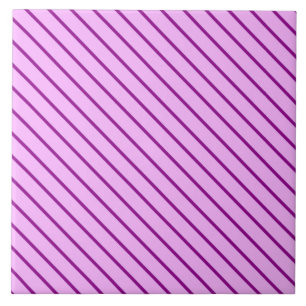 Diagonal streck - orkidé och lila kakelplatta