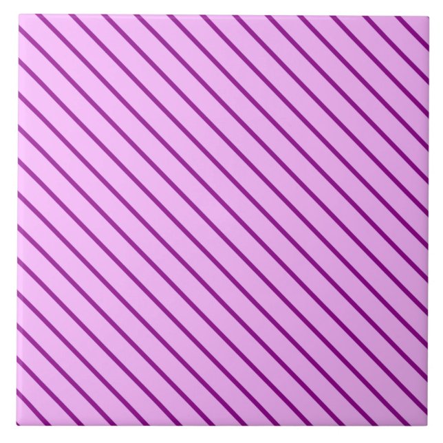 Diagonal streck - orkidé och lila kakelplatta (Framsidan)