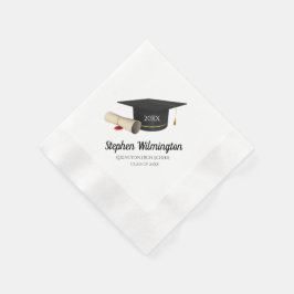 Diagonal Studenten Napkins-klass 2025 Pappersservett