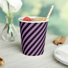 Diagonal Swirl Black and Lila Stripe