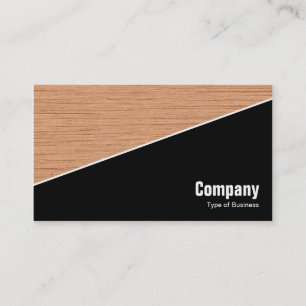 Diagonal V3 - svart - Plywood - Bakgrund Visitkort