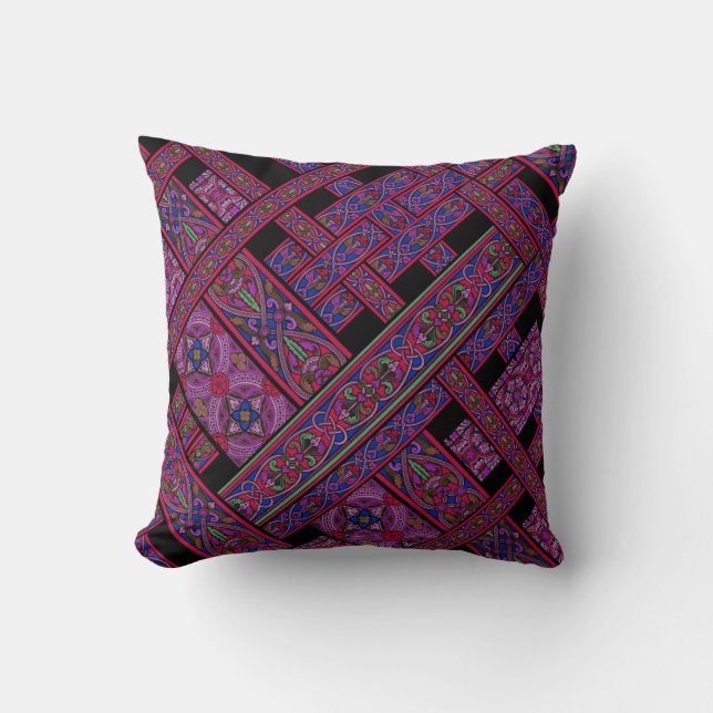 Diagonal Violett Aurora Kudd Kudde (Framsida)