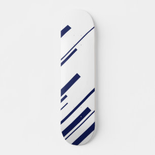 Diagonala i blått och vitt mini skateboard bräda 18,5 cm