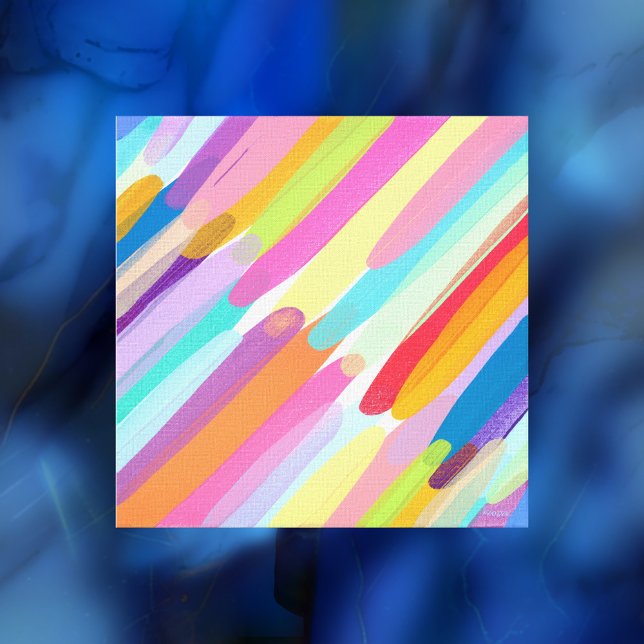 Diagonala linjer Färg, Abstrakt Canvastryck (Skapare uppladdad)