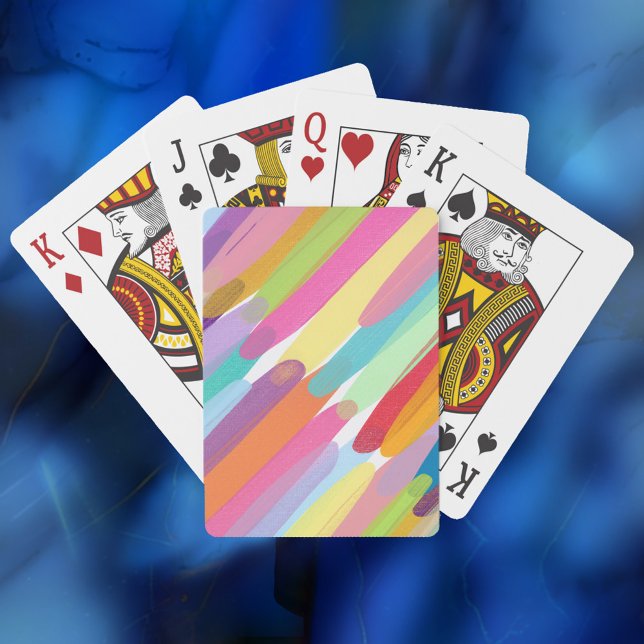 Diagonala linjer Färg, Abstrakt Casinokort (Skapare uppladdad)