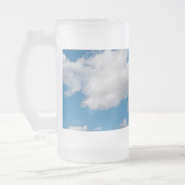 Diagonala moln frostat ölglas