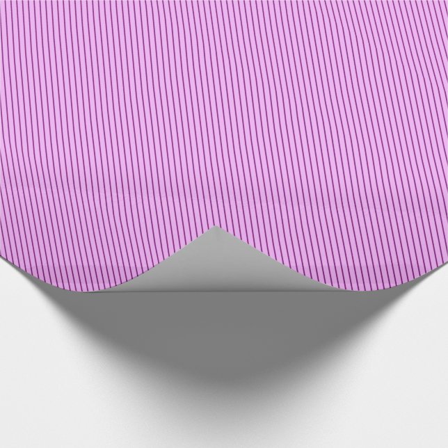 Diagonala randiga ränder - orkidé och lila presentpapper (Hörn)