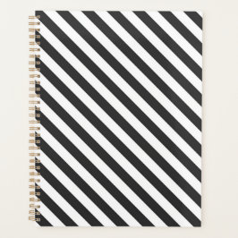 Diagonala svarta och vita randiga mönster planerar