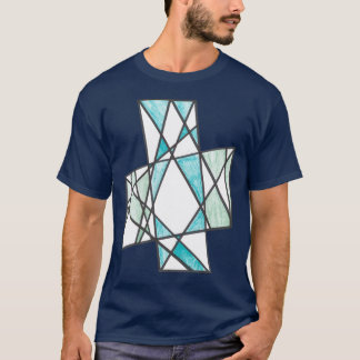Diagonalen korsar motivT-tröja Tee Shirt