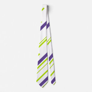 Diagonaler i Lime Green och Lila Slips