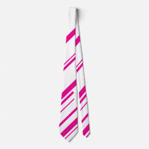 Diagonaler i Magenta och vitt Slips