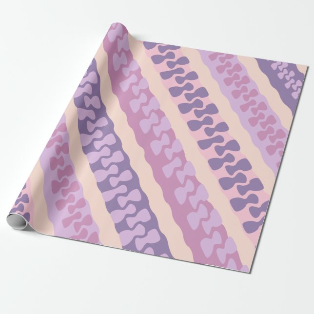 Diagonalrandigt presentpapper (Utrullad)