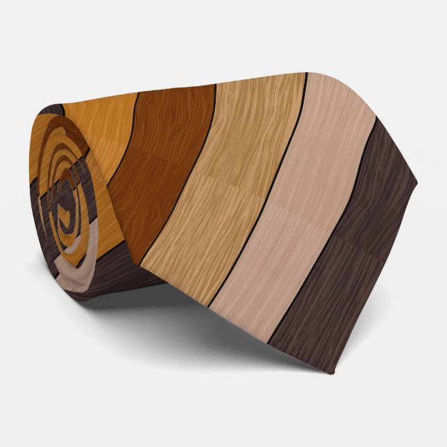 Diagonalt brunträ Rand Mönster Slips (Rullad)