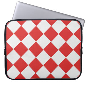 Diagonalt, färgat, vitt, Mönster Laptop Fodral