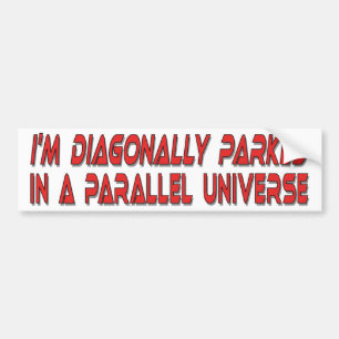 Diagonalt parkerad bildekal