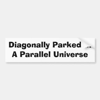 Diagonalt parkerat bildekal