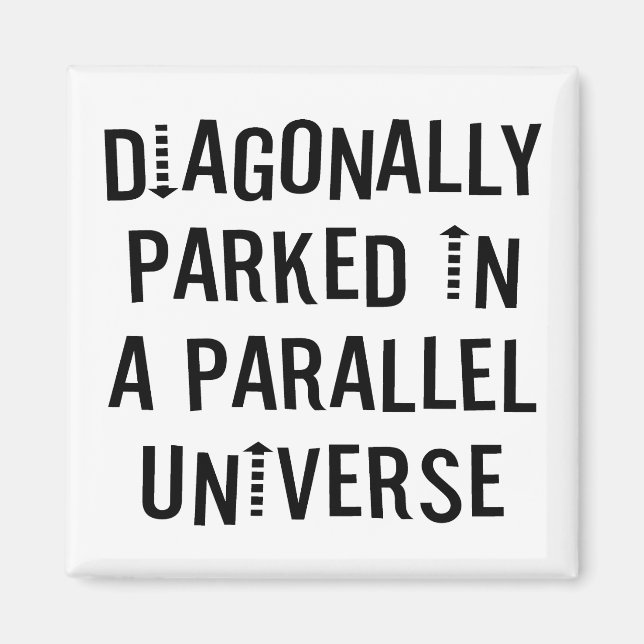 Diagonalt parkerat magnet (Framsidan)
