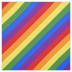 Diagonalt Pride för hbt- Rand Mönster Tyg