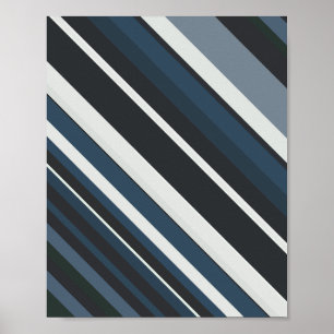 Diagonalt Rand i maskerade toningar Poster