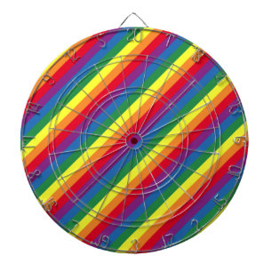 Diagonalt regnbåge Mönster Darttavla