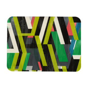 Diagonalt Slipstream Mönster Magnet