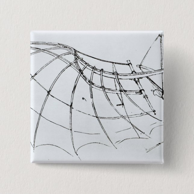 Diagram av en mekanisk vinge knapp (Framsida)