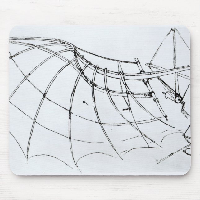 Diagram av en mekanisk vinge musmatta (Framsidan)