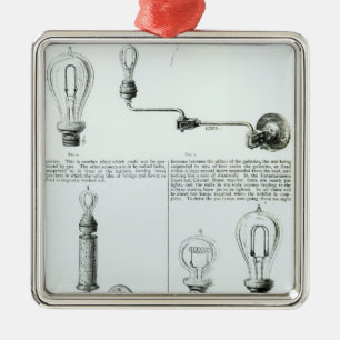 Diagram av lightbulbs och deras sätter inom julgransprydnad metall