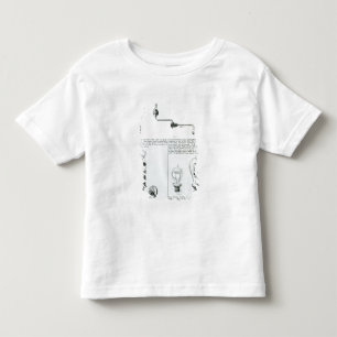 Diagram av lightbulbs och deras sätter inom t shirt