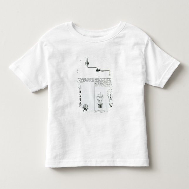 Diagram av lightbulbs och deras sätter inom t shirt (Framsida)