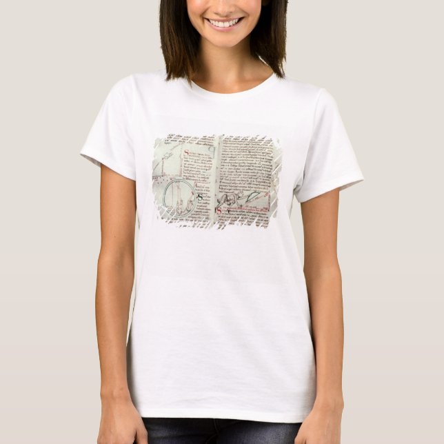 Diagram av mätningar och text (vellängpapper) t-shirt (Framsida)