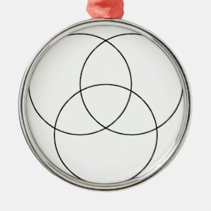 Diagram för DIY Venn Julgransprydnad Metall